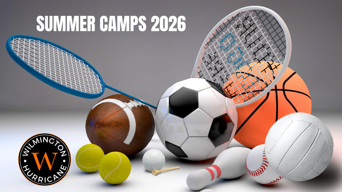 Summer Camps 2026 - picture of sports equipment
